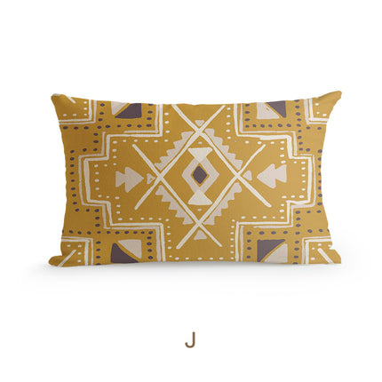 Bohemian Homestay Ethnic Style Pillow Living Room Sofa Cushion Office Pillow Car Backrest Pillow Case - Wnkrs