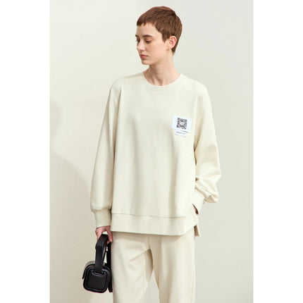 Minimalist Sporty O-Neck Casual Sweatshirt