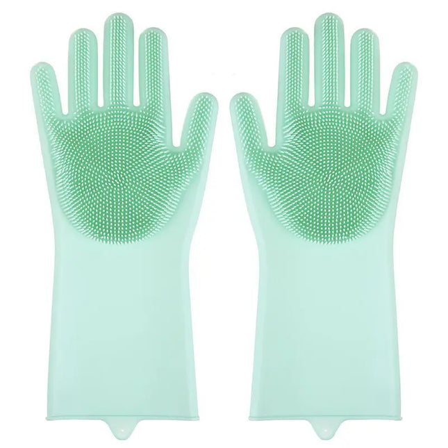 Gants en silicone pour toilettage d'animaux