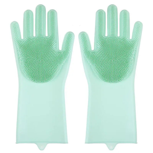 Gants en silicone pour toilettage d'animaux