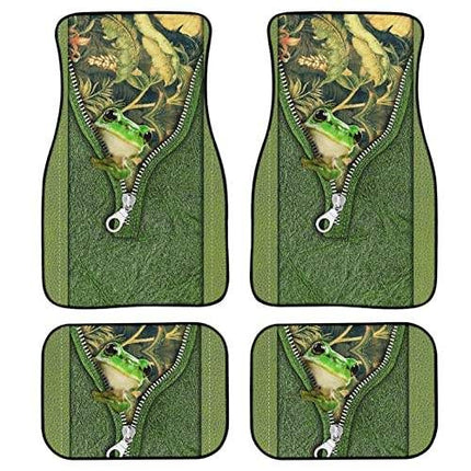 Red Rose Printed All-Weather Car Floor Mats (Set of 4) - Wnkrs