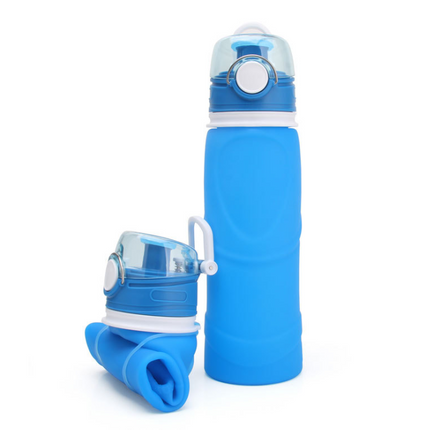 Silicone Folding Water Bottle Food Grade Silicone Water Bottle Travel Portable Folding Water Cup Travel Folding Water Bottle - Wnkrs