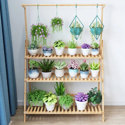 3-Tier Bamboo Plant Stand - Wnkrs