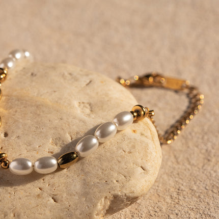 Gold Plated Water Drop Bracelet