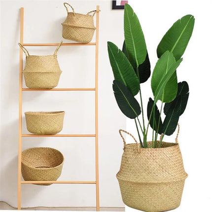 Versatile Wicker Seagrass Planter and Storage Basket - Wnkrs