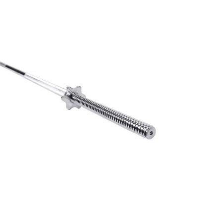 6-Foot Solid Steel Standard Barbell with Threaded Ends - Wnkrs