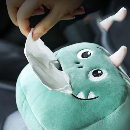 Adorable Plush Animal Car Tissue Holder - Napkin Dispenser for Auto & Home - Wnkrs