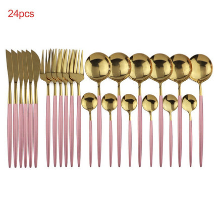 24pcs Luxury Cutlery Set - Wnkrs