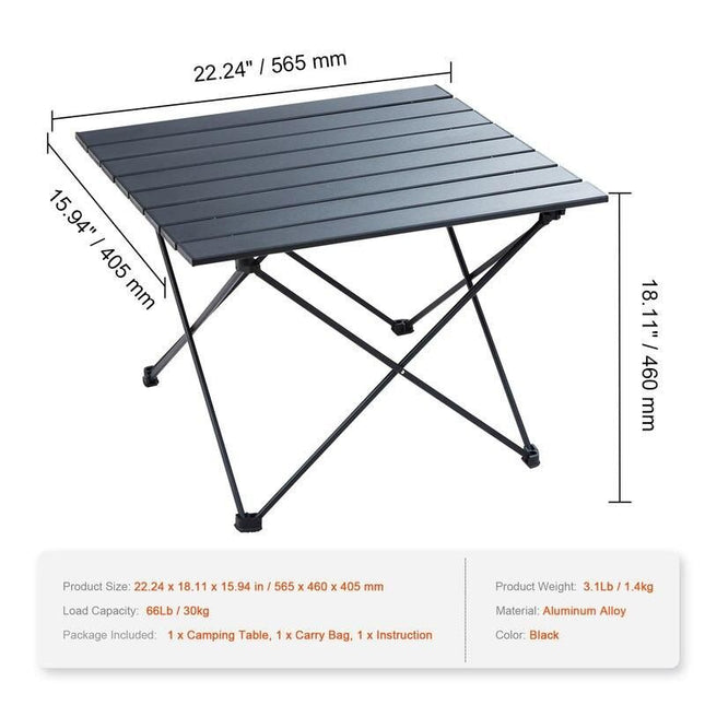 Ultra-Lightweight Aluminum Folding Table - Wnkrs
