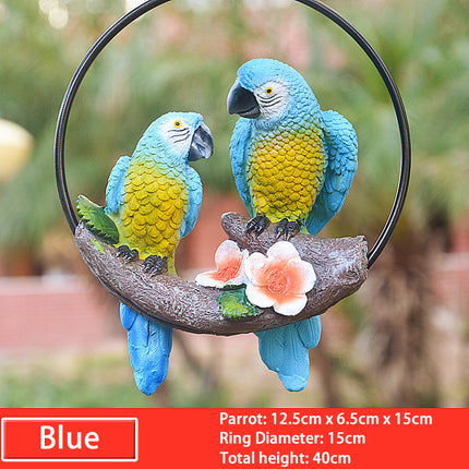 Cute Resin Parrot With Ring