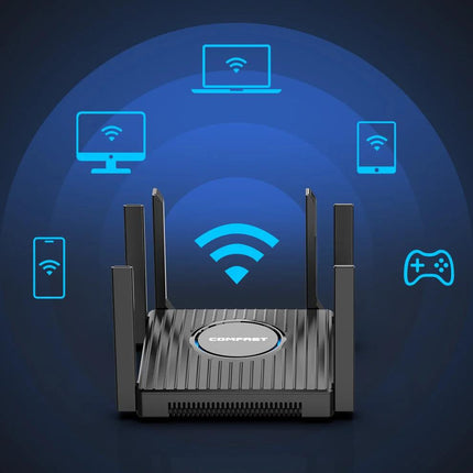 Router de malla WiFi 6 AX3000 Router inalámbrico Gigabit de banda dual de 3000 Mbps con 6 antenas