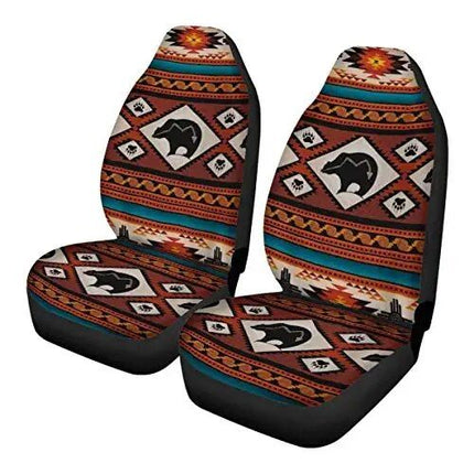 Southwest Geometric Tribal Aztec Universal Car Seat Covers - Wnkrs