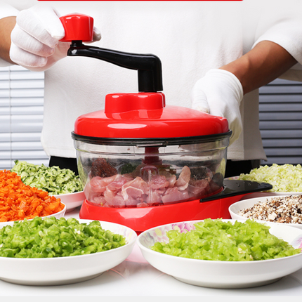 Multi-function Shredder Shredder Manual Meat Grinder Dumpling Stuffing Machine Household Vegetable Machine Garlic Kitchenware - Wnkrs