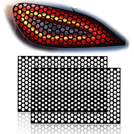 Universal Honeycomb Tail Light Vinyl Decals - Wnkrs