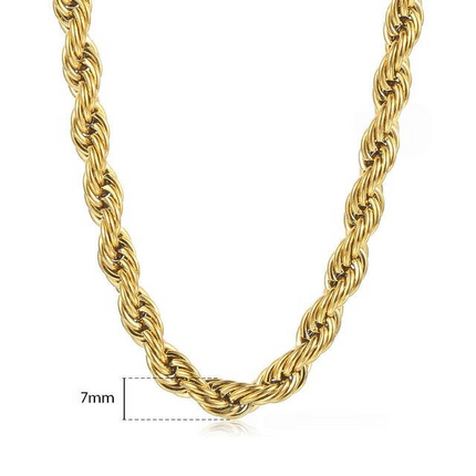 New Fashion Twisted Rope Link Chain - Wnkrs