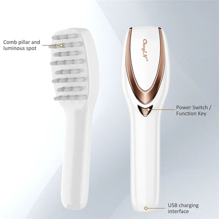 Electric Phototherapy Scalp Massager: Hair Loss Prevention & Blood Circulation Boost - Wnkrs