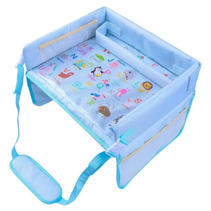 Kids Cartoon Travel Tray - Waterproof Toddler Car Seat Activity Desk - Wnkrs