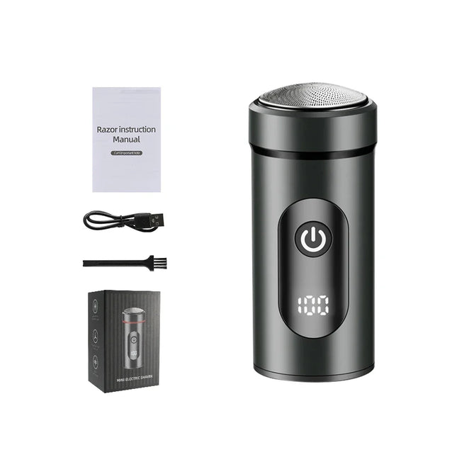 Mini rasoir électrique portable pour hommes – Rasoir à barbe rechargeable par USB, longue durée et sans danger pour la peau