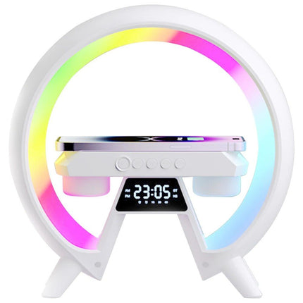 3-in-1 Wireless Charger Stand with Bluetooth Speaker and RGB Night Light - Wnkrs