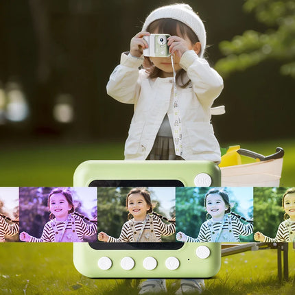 Cámara digital de impresión instantánea para niños con vídeo