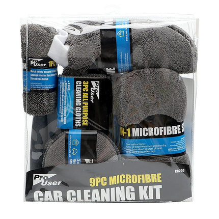 9-Piece Premium Microfiber Car Cleaning Kit - Wnkrs