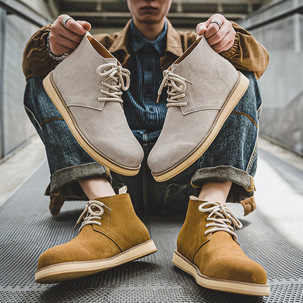 Bottines en cuir faites main pour hommes