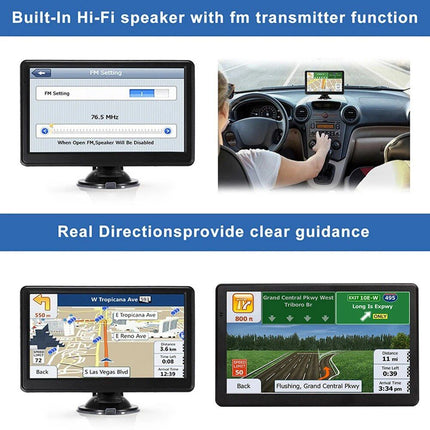 7/5 Inch Car GPS Navigation Touch Screen 256MB+8G HD Car GPS Navigator EU AU US FM Vehicle GPS Navigators Automotive Accessories - Wnkrs