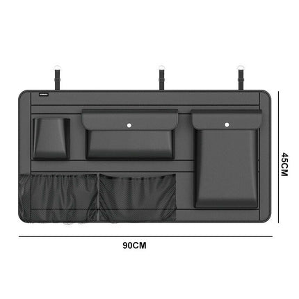 High Capacity Leather Car Storage Organizer with Multi-Use Pockets - Wnkrs