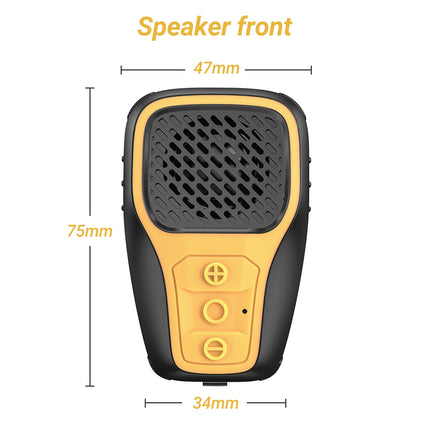 Mini Clip-On Portable Bluetooth Speaker with Noise-Cancelling Mic and IP67 Waterproof Rating