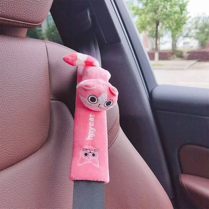 Plush Cartoon Car Seat Belt Cover - Wnkrs