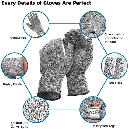 Protection Grade 5 Cut-Resistant Gloves