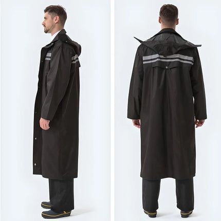 Chubasquero largo impermeable para hombre