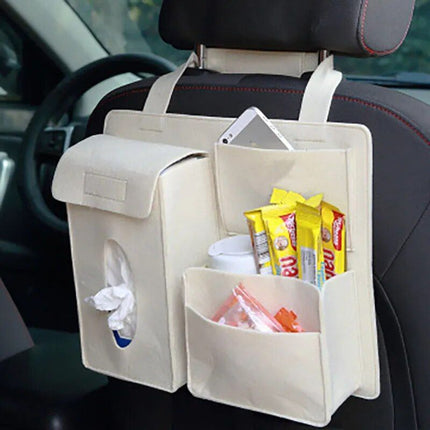 Multi-Function Felt Car Seat Back Organizer - Wnkrs