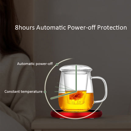 USB Coffee Mug Cup Warmer Milk Tea Water Cup Heating Electric Touch Pad Temperature Adjustable Hot Tea Maker Heater Warmer - Wnkrs