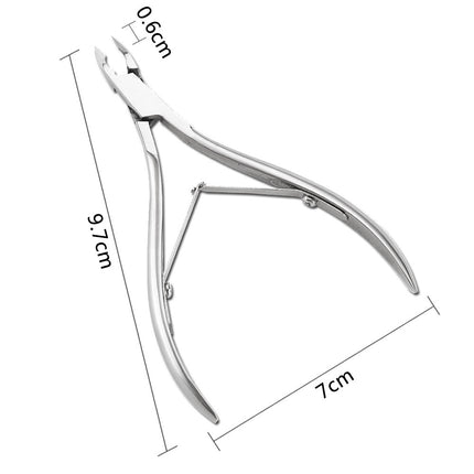 Pince à cuticules professionnelle en acier inoxydable et coupe-peau morte