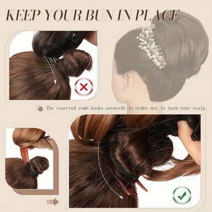 Postiche chignon en cheveux synthétiques