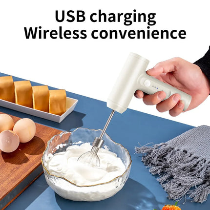 Portable Wireless Electric Food Mixer with 3 Speeds