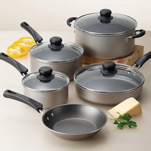 9-Piece Non-stick Cookware Set for Everyday Cooking - Wnkrs