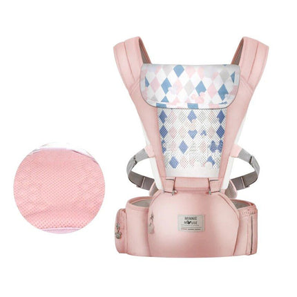 Versatile Baby Carrier with Hip Seat, Breathable & Adjustable Strap - Wnkrs