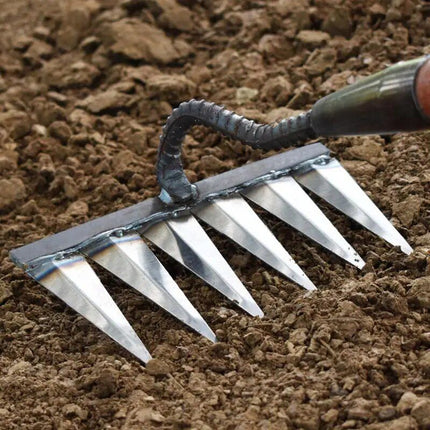 Heavy-Duty Steel Garden Rake - Wnkrs