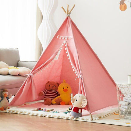 Kids' Canvas Wigwam Tent - Portable Teepee for Boys and Girls - Wnkrs