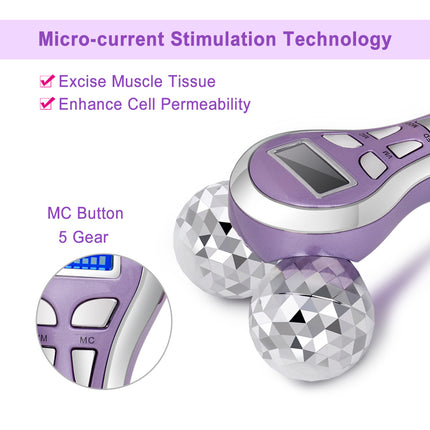 Masseur facial à vibrations micro-courant 4D