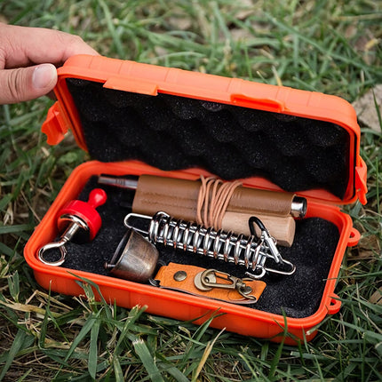 Caja de almacenamiento de supervivencia para exteriores a prueba de golpes, impermeable