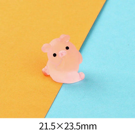 Cute Resin Piggy Decoration for Console & Rearview Mirror - Wnkrs