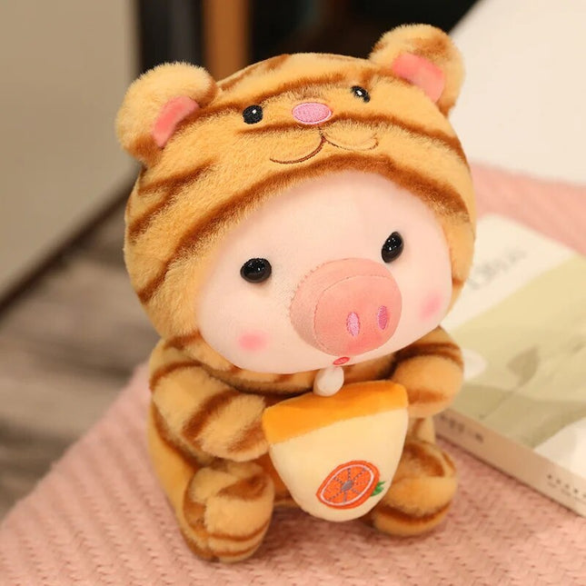 Peluche animal en forme de thé aux perles Kawaii - Cadeau de décoration pour la maison adorable