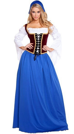 European Size Halloween Costume German Beer Festival Costume Bavarian National Performance Costume