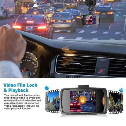 HD Car DVR with Wide-Angle Lens and Built-in Display - Wnkrs