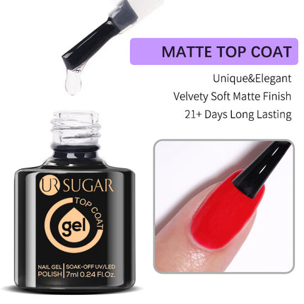 Vernis à ongles gel de renforcement et top coat 7 ml