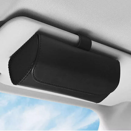 Luxury Car Sun Visor Organizer with Sunglasses Clip & Ticket Holder - Wnkrs