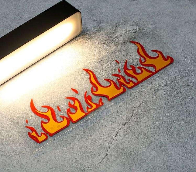 Vinyl Fire Stickers for Car, Motorcycle & Laptop - Wnkrs